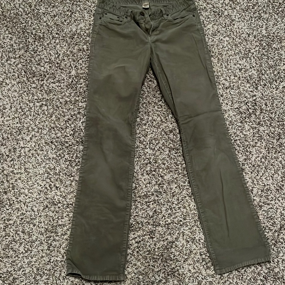 Dark khaki cord pants